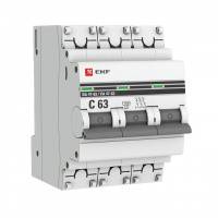Автоматический выключатель 3P 40А (В) 4,5kA ВА 47-63 EKF PROxima mcb4763-3-40C-pro