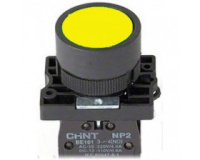 Кнопка управления NP2-BW3565 1НО+1НЗ  желтая   AC/DC230В(LED) IP40 (CHINT)