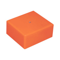 MB75 Коробка огн. E60-E90,о/п 75х75х40, с гладкими стенками,без галогена, IP41, 6P, (1,5-6мм2), цвет оранж