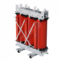 Трехфазный силовой трансформатор с литой изоляцией сухого типа мощностью1250 кВА  класс напряжения 6/0,4 кВ D/Yn–11, IP0