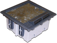 Монтажная коробка для лючка в пол на 6 модулей