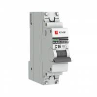Автоматический выключатель 1P 20А (B) 6кА ВА 47-63 EKF PROxima mcb4763-6-1-20B-pro