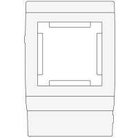 PDA-45N 80 Рамка-суппорт под 2 модуля 45x45 мм