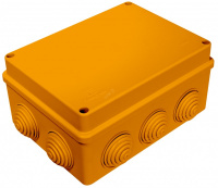 JBS150 Коробка огн. E60-E90,о/п 150х110х70,без галогена,10 вых., IP55, 5P, (1,5-4мм2), цвет оранж