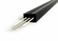 Одномодовый оптический кабель 4 волокна, самонесущий, со свободно уложенными волокнами (FTTH), гибкий, для внутренней прокладки, LSZH, –40°C – +70°C, черный Hyperline