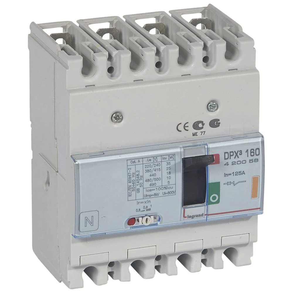 АВТ.ВЫКЛ.DPX³ 160 4P 125А 25kA