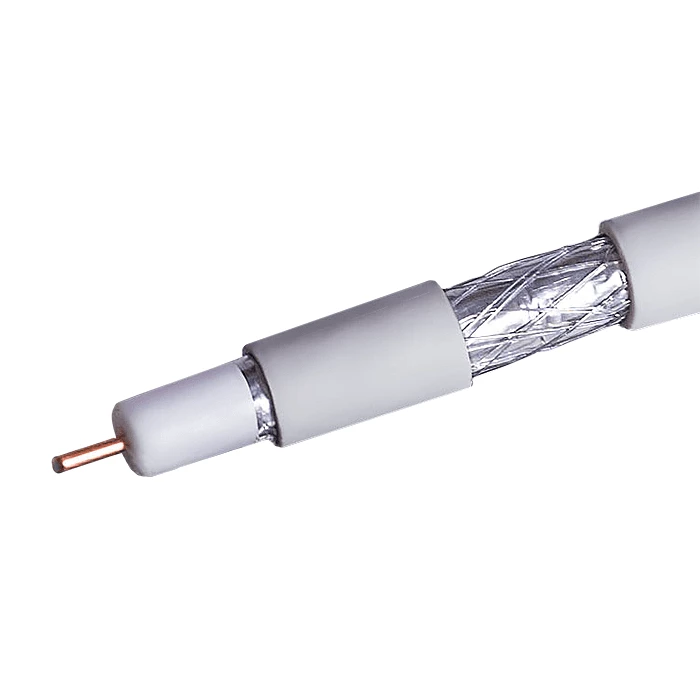 Кабель Net.on  RG-6 белый CCS 1,02 (21%) / FPE / Al-Pet-Al Foil / Al 64х0,12 / PVC RW 100м