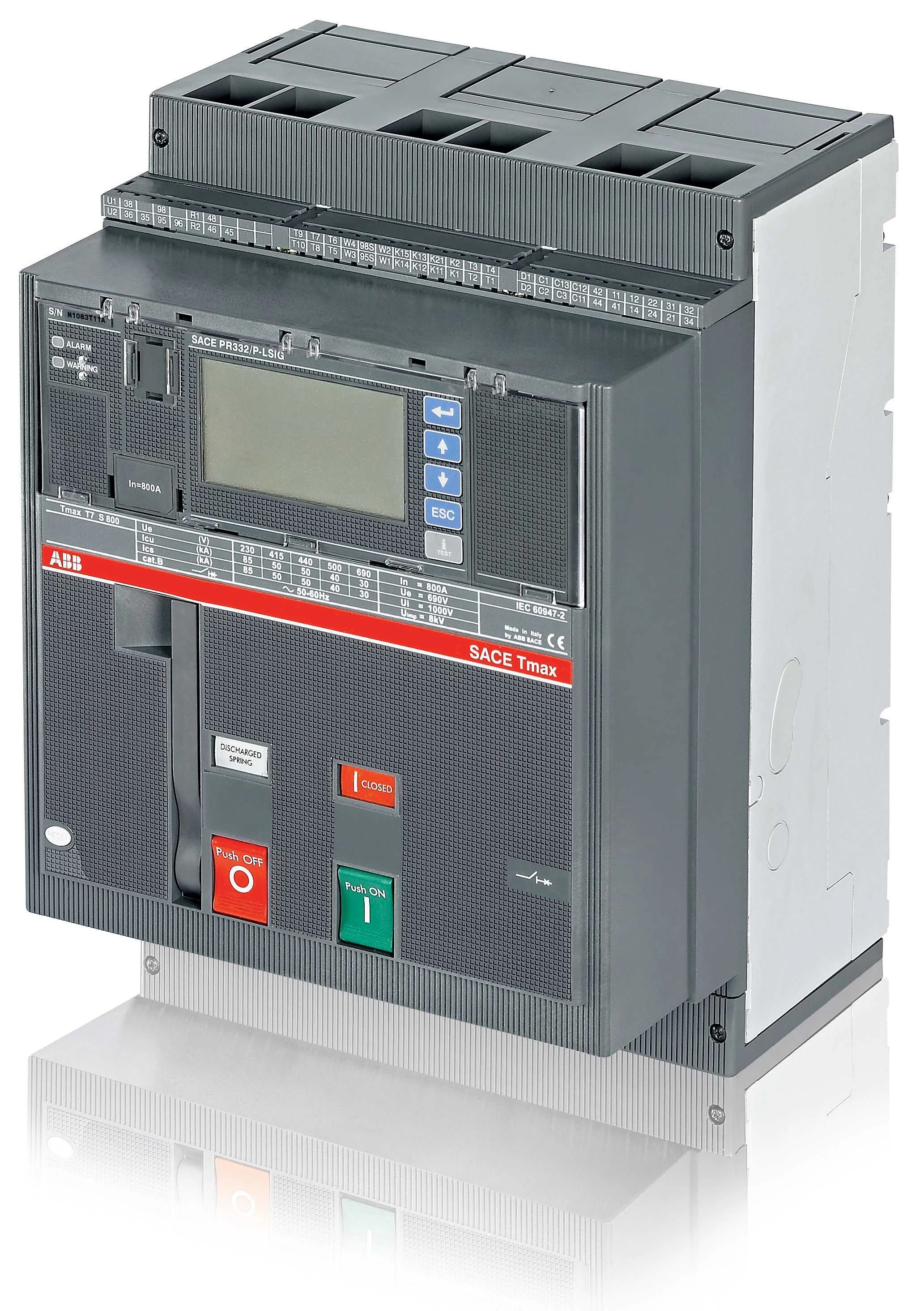Выключатель автоматический T7V 1250 PR231/P LS/I In=1250A 4p F F M