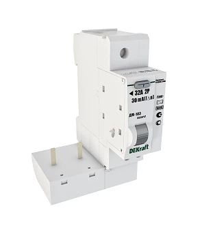 Дифференциальной модуль для ВА-103 2P 63А 30мА тип AC 6кА ДМ-103 DEKraft