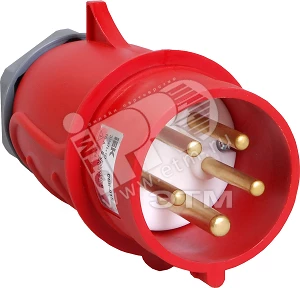 Вилка переносная ССИ-025 32А-6ч/200/346-240/415В 3Р+РЕ+N IP44 MAGNUM ИЭК