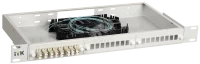 ITK 1U кросс укомплектованный: LC (duplex) 4шт; (OM3)