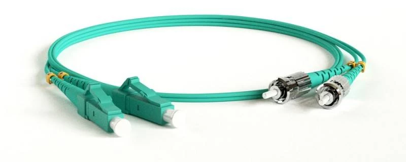 Патч-корд волоконно-оптический (шнур) MM 50/125(OM3), LC-ST, duplex, LSZH, 2 м Hyperline