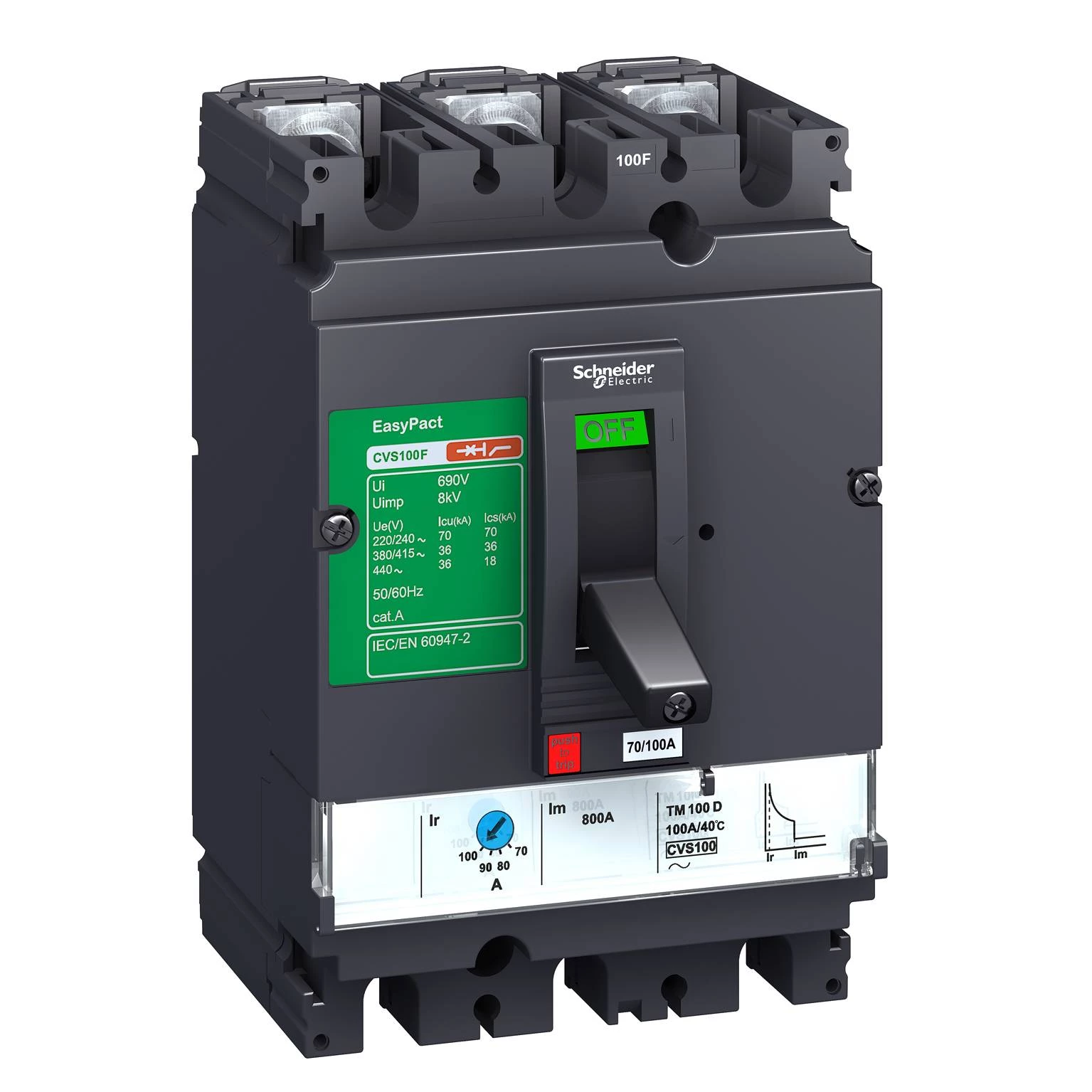 АВТ. ВЫКЛ. EasyPact CVS 250F 36kA 3P MA220