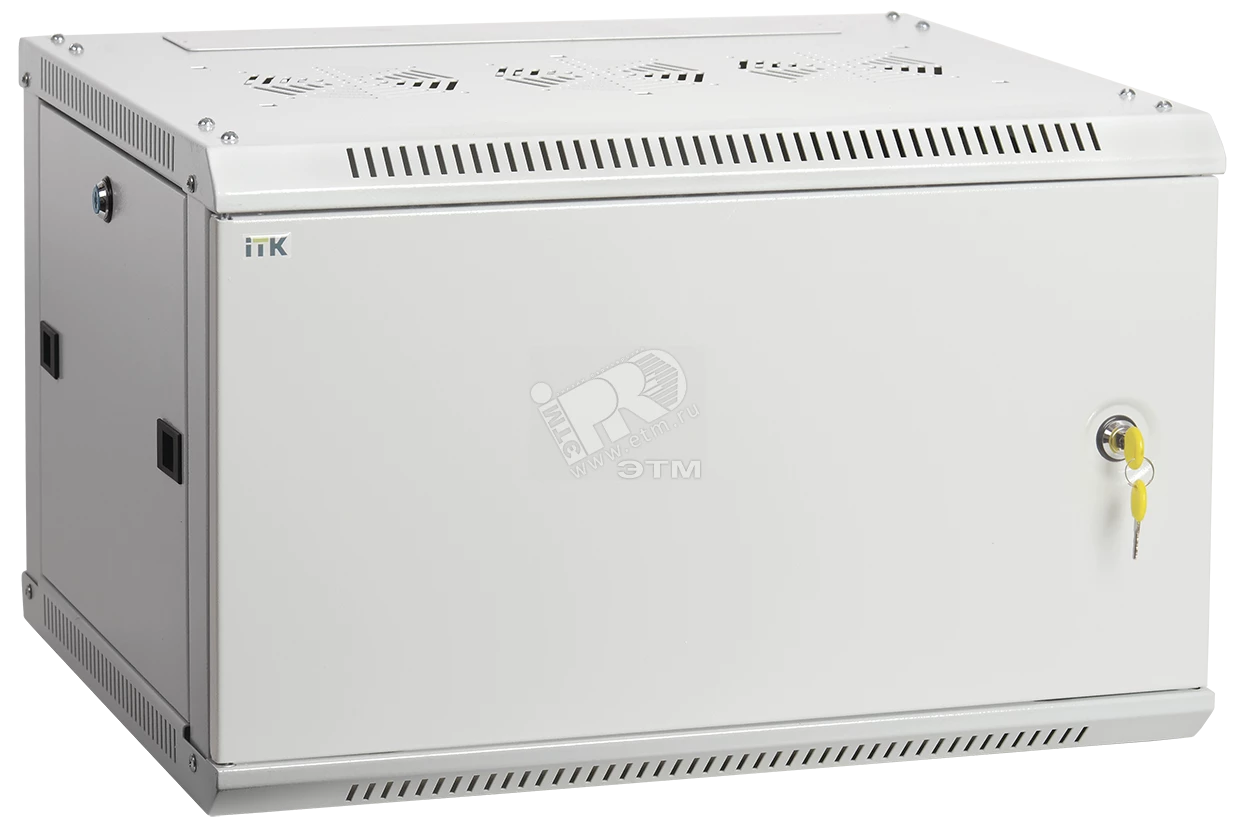ITK Шкаф LINEA W 6U 600x600 мм дверь металл, RAL7035