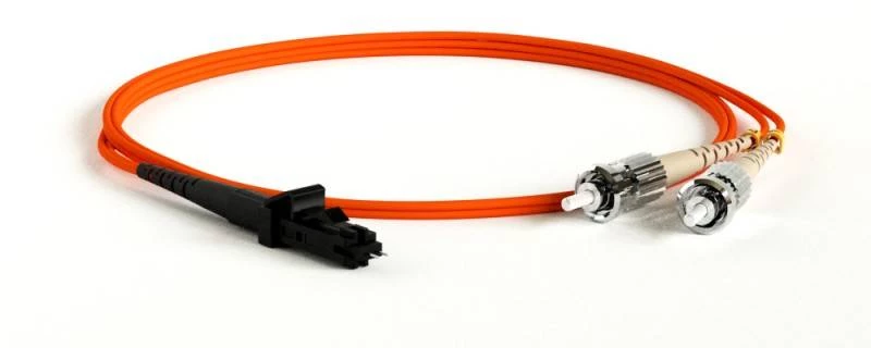 Патч-корд волоконно-оптический (шнур) MM 50/125, ST-MTRJ(папа), duplex, LSZH, 15 м Hyperline