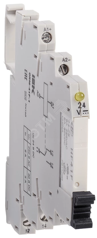 Интерфейсное реле ORM 1, 1NO+1NC, 24В DC