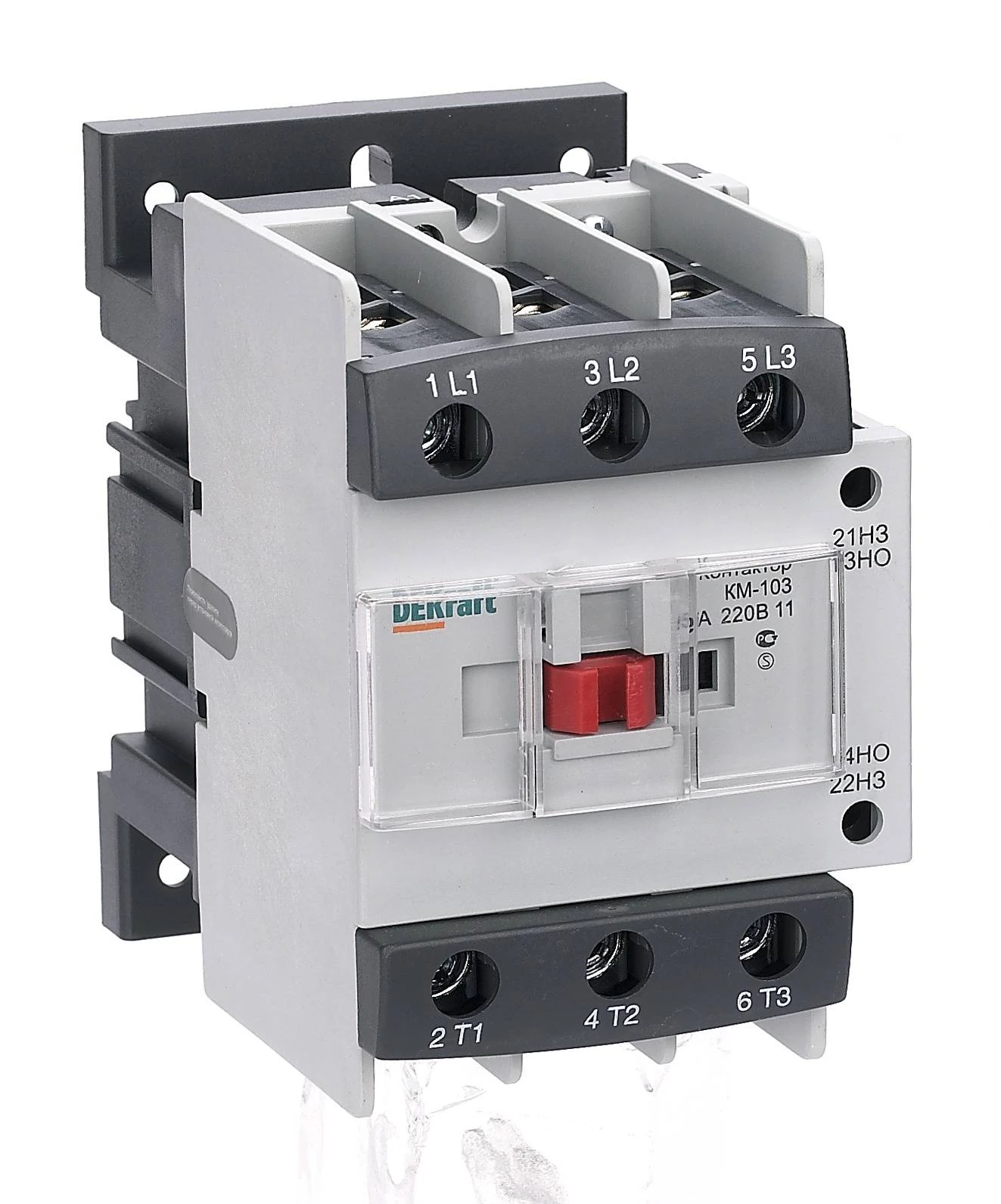 Контактор 95А 110В АС3 1НО+1НЗ КМ-103 DEKraft