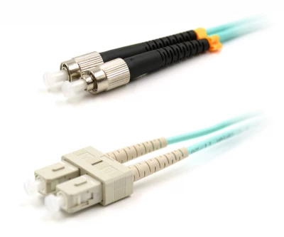 Патч-корд оптический LANMASTER, дуплексный, SC/PC-FC/PC, OM3, LSZH, 3.0 м