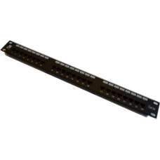 Патч-панель LANMASTER 24 порта с индикаторами, UTP, кат.5E, 1U