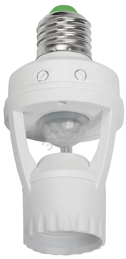 ИК датчик движения 360° 045 белый E27 60Вт 6м IP20 IEK