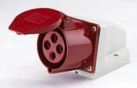 Розетка накладная стационарная 124 3Р+РЕ 32А 380В IP44 РС-102 DEK