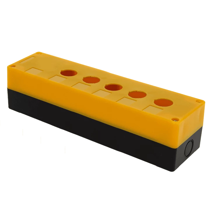 Корпус КП105 пластиковый 5 кнопок желтый EKF PROxima