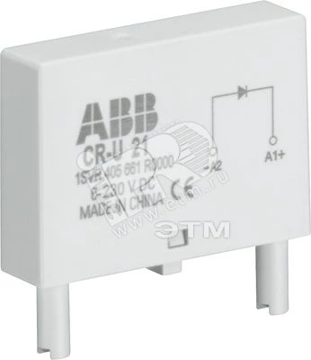 Диод и светодиод красный CR-U-41 6-24B DC для реле CR-U