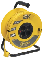 Катушка УК40 с т/з 4 места 2Р+PЕ/40м 3х1,5 мм2 "Industrial"