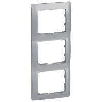 Рамка 3п вер Aluminium GL