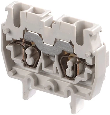 Клемма DR2,5/5.2L пружинная. 2.5мм.кв. серая, мини, DIN2