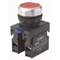 Кнопка управления NP8-11GND/4 1НО+1НЗ красная AC110В-220В(LED) IP65 (R)(CHINT)