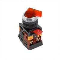 Переключатель ANLC-22 2P красный с подсветкой 220В NO+NC EKF PROxima