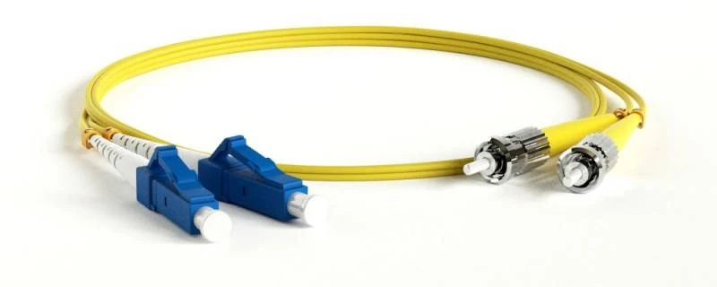 Патч-корд волоконно-оптический (шнур) SM 9/125 (OS2), ST/UPC-LC/UPC, 2.0 мм, duplex, LSZH, 20 м Hyperline