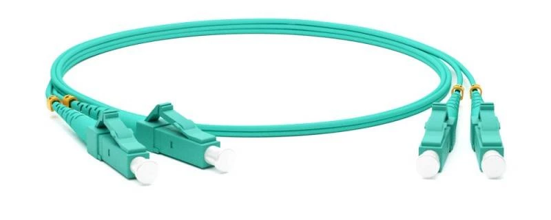 Патч-корд волоконно-оптический (шнур) MM 50/125(OM3), LC-LC, duplex, 10G/40G, LSZH, 2 м Hyperline