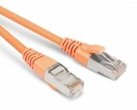 Патч-корд F/UTP, экранированный, Cat.5е, LSZH, 10 м, оранжевый Hyperline