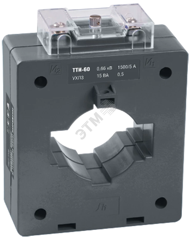 Трансформатор тока ТТИ-60 600/5А 15ВА класс 0,5S IEK
