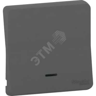 MUREVA S, КЛАВИША с линзой подсветки, АНТРАЦИТ, IP55
