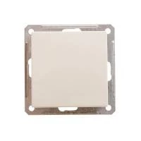 W59 AQUA 1-клавишный ПЕРЕКЛЮЧАТЕЛЬ, 10АХ, IP44, механизм, СЛОНОВАЯ КОСТЬ