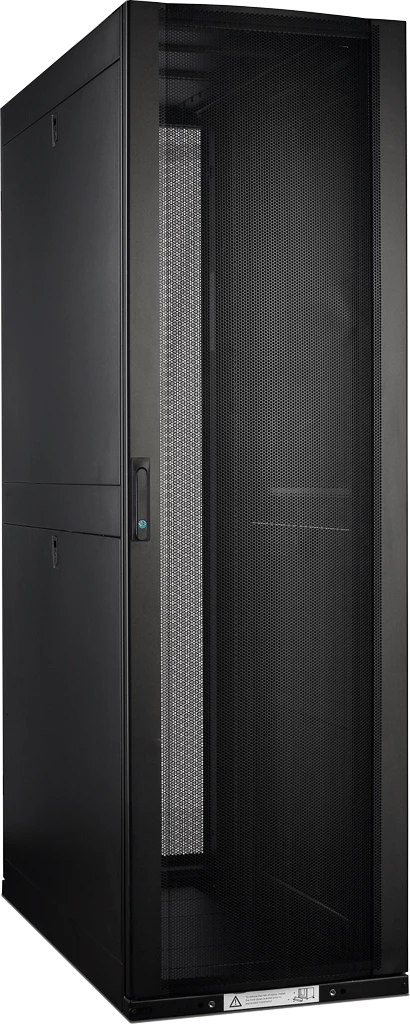 Шкаф LANMASTER DCS 42U 600x1070 мм, 4 секции, двери с перфорацией, с боковыми панелями, черный