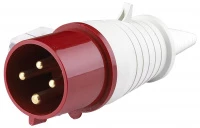 Вилка переносная 023 2Р+РЕ 32А 220В IP44 ВП-102 DEKraft
