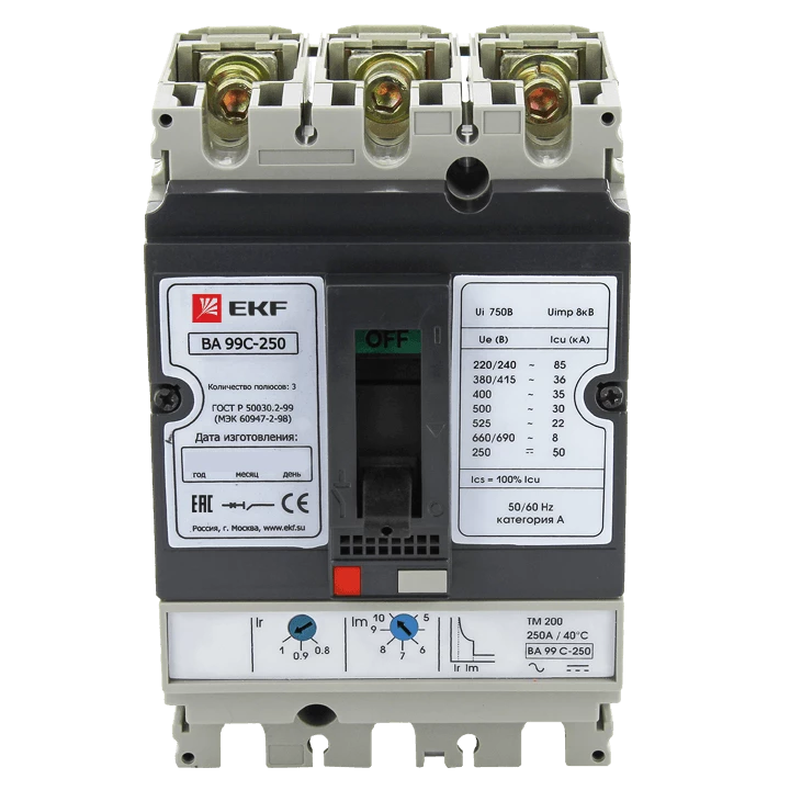 Выключатель автоматический ВА-99C (Compact NS) 250/250А 3P 45кА EKF PROxima