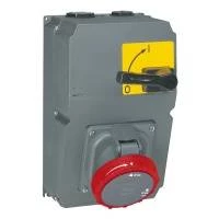 Розетка накладная Legrand HypraIP67 3К+З 400v125A 059114