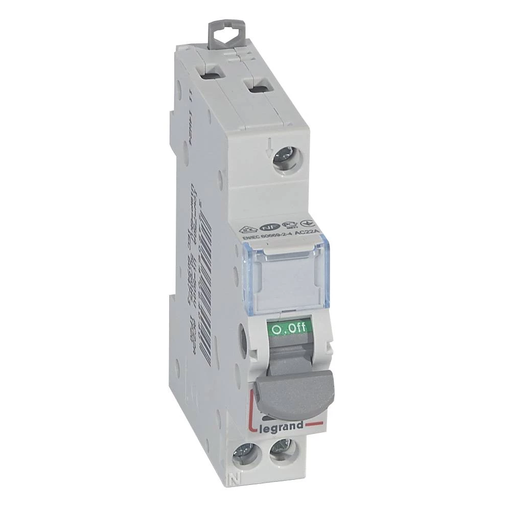 Выкл.разъед.DX3 с индик.1П 20A
