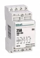 Модульный контактор 2НО+2НЗ 20А 230В МК-103 DEKraft