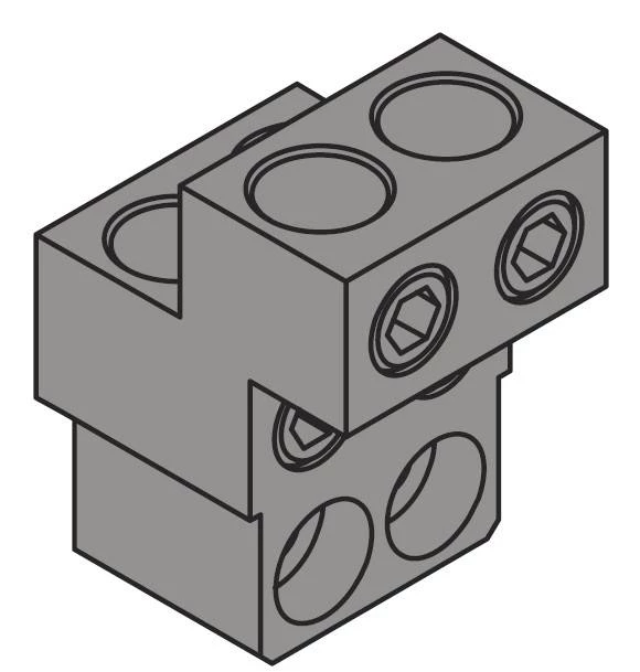 Выводы силовые для стационарного выключателя FC CuAl 4x240mm2 T7-T7M-X1 1250 (комплект из 6шт,)