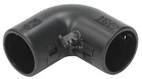Поворот открывающийся на 90гр. CI32G IEK черный (5 шт/комп)