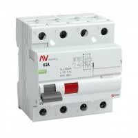 УЗО четырехполюсное DV 4P  40А/300мА (S) EKF AVERES