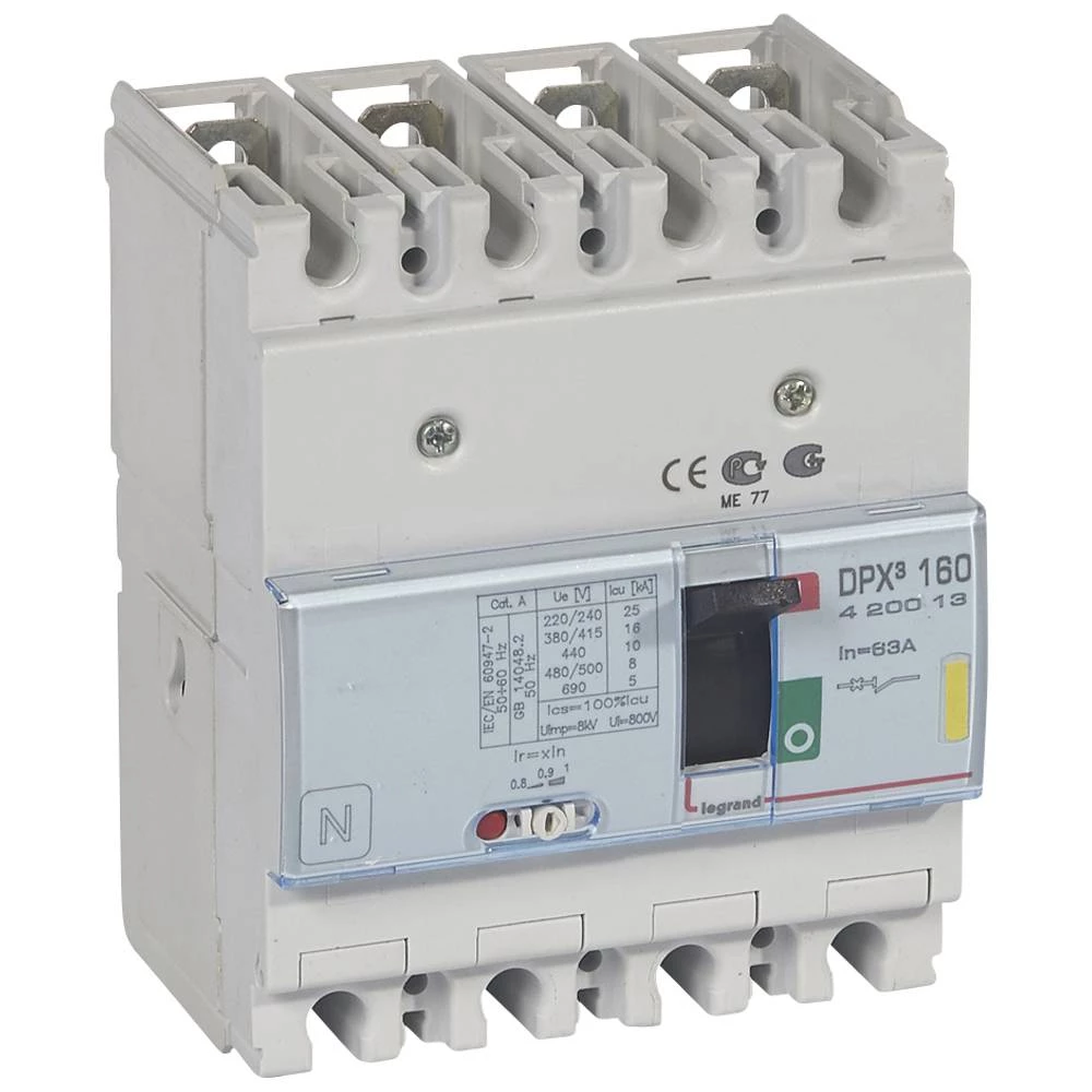 АВТ.ВЫКЛ.DPX³ 160 4P 63А 16kA