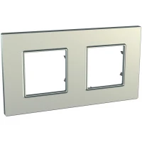 РАМКА UNICA QUADRO 2 МЕСТА ТИТАН