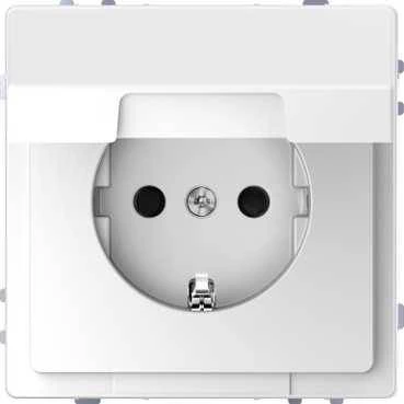 D-Life РОЗЕТКА 16А с з/к и крышкой IP20, БЕЛ. ЛОТОС , SD